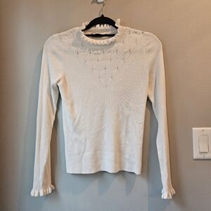 Miss Selfridge Ruffle Trim Sweater
